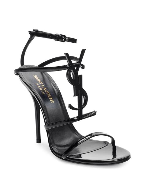 ysl strappy sandals|CASSANDRA sandals in patent leather .